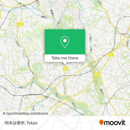 岡本診療所 map