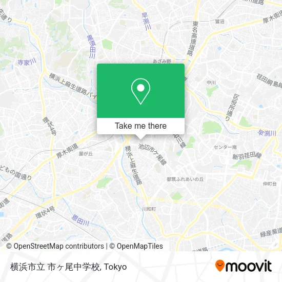 横浜市立 市ヶ尾中学校 map
