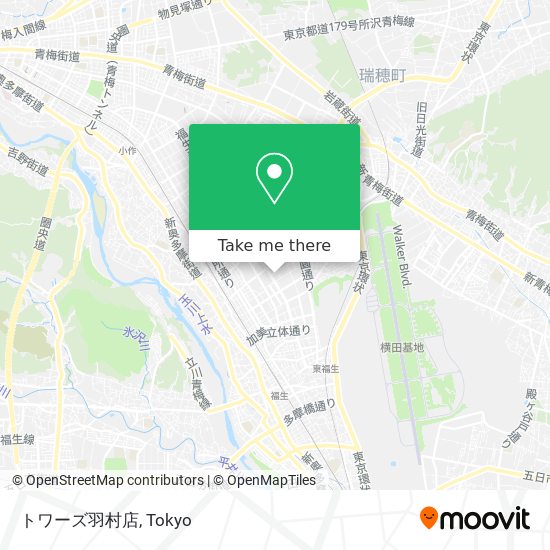 トワーズ羽村店 map