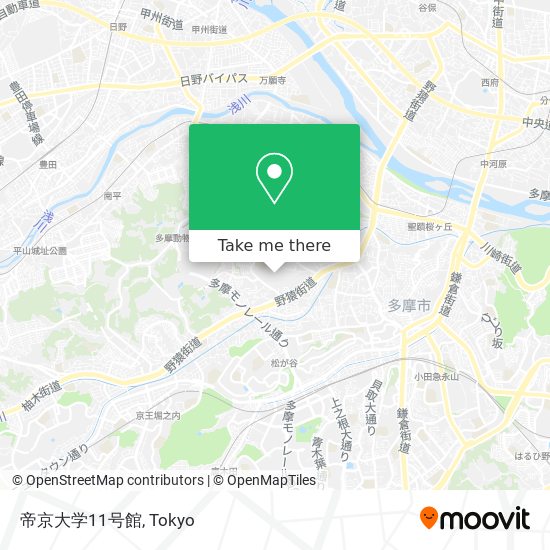 帝京大学11号館 map