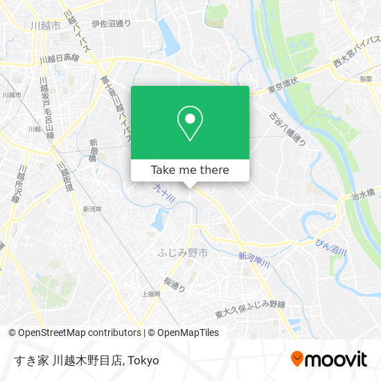 すき家 川越木野目店 map