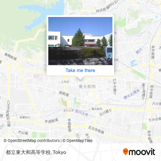 都立東大和高等学校 map