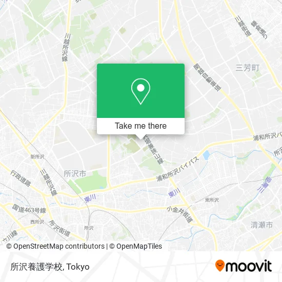 所沢養護学校 map