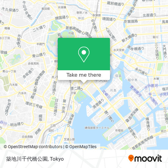 築地川千代橋公園 map