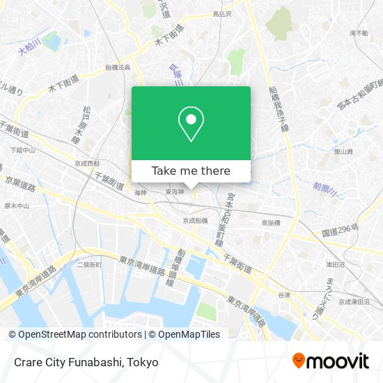 Crare City Funabashi map