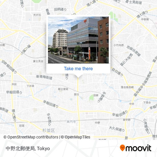 中野北郵便局 map