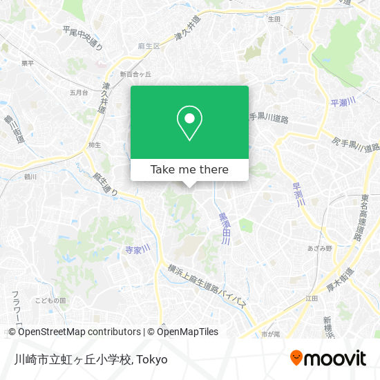 川崎市立虹ヶ丘小学校 map