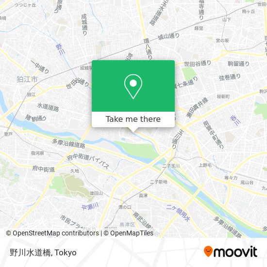 野川水道橋 map