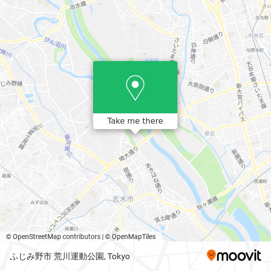 ふじみ野市 荒川運動公園 map