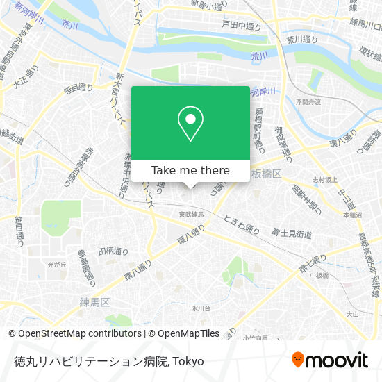 徳丸リハビリテーション病院 map