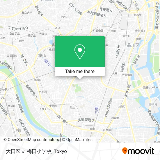 大田区立 梅田小学校 map