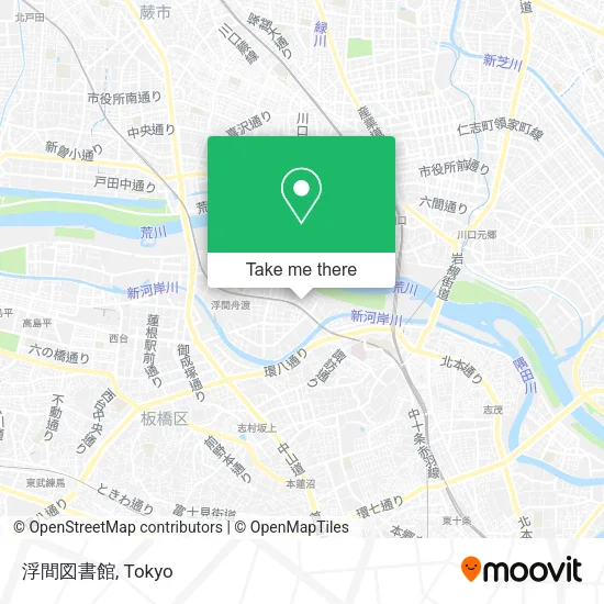 浮間図書館 map