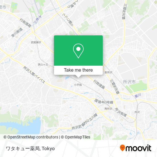 ワタキュー薬局 map