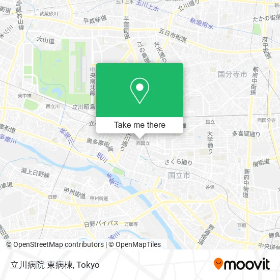 立川病院 東病棟 map