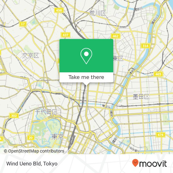 Wind Ueno Bld map