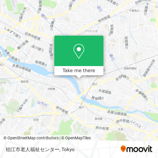 狛江市老人福祉センター map