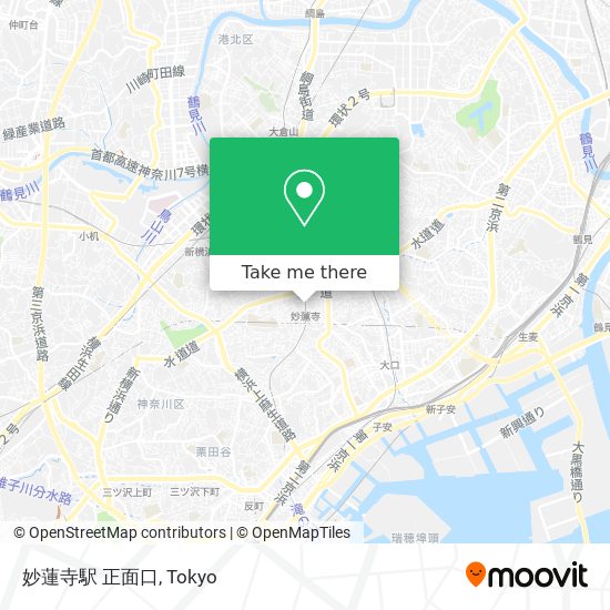 妙蓮寺駅 正面口 map