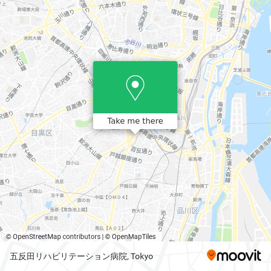 五反田リハビリテーション病院 map