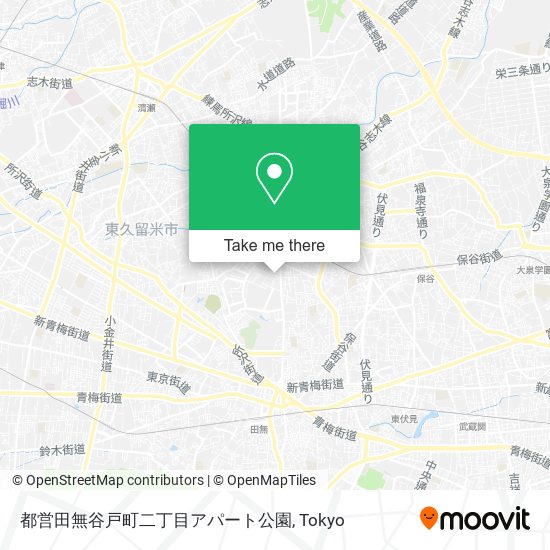 都営田無谷戸町二丁目アパート公園 map