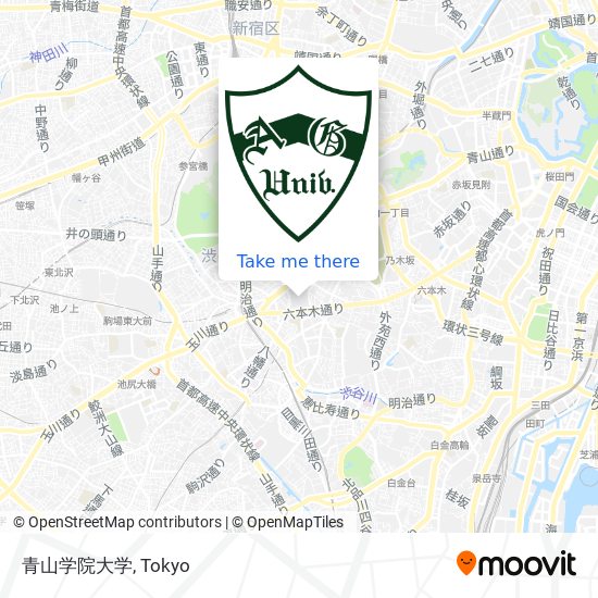 青山学院大学 map