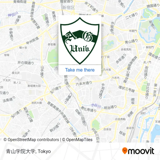 青山学院大学 map