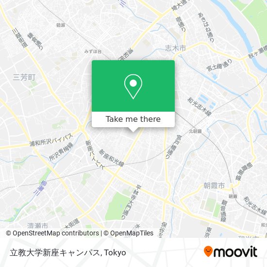 立教大学新座キャンパス map