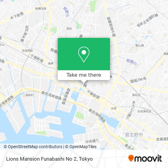 Lions Mansion Funabashi No 2 map