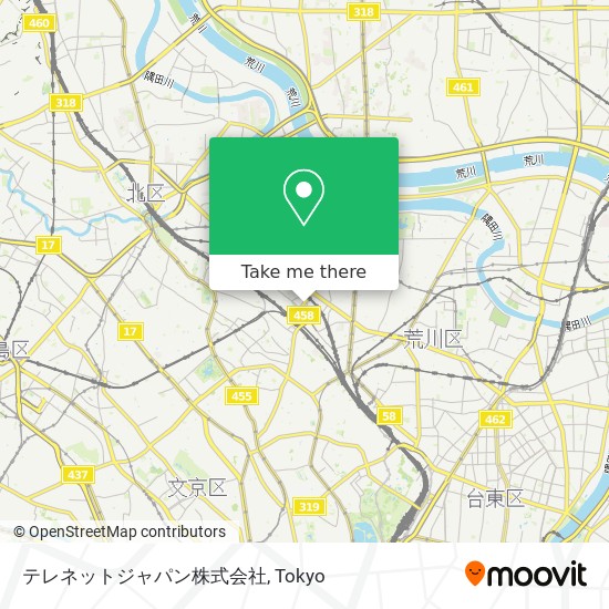 テレネットジャパン株式会社 map