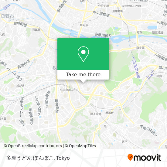 多摩うどん ぽんぽこ map