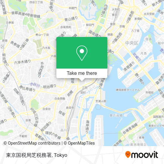 東京国税局芝税務署 map
