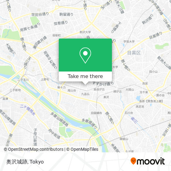 奥沢城跡 map