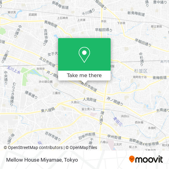 Mellow House Miyamae map