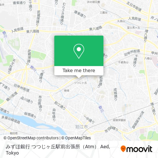 みずほ銀行 つつじヶ丘駅前出張所（Atm） Aed map