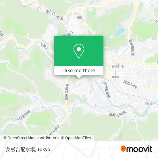 美杉台配水場 map