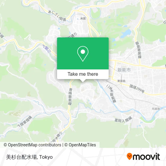 美杉台配水場 map