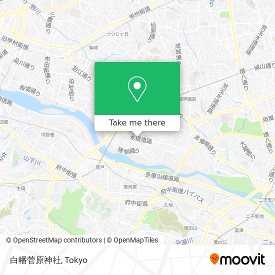 白幡菅原神社 map