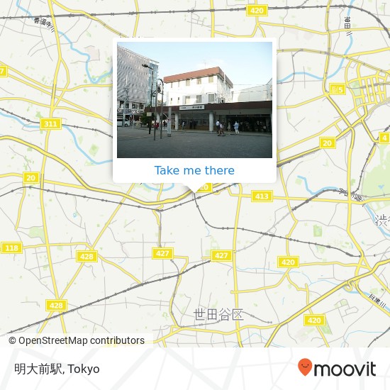 明大前駅 map