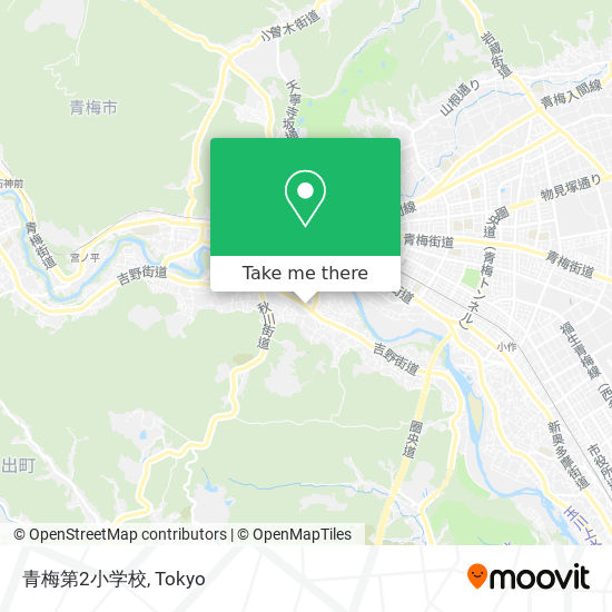 青梅第2小学校 map