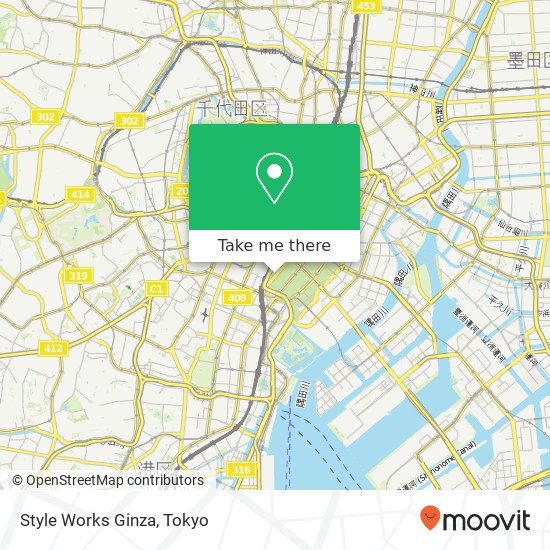 Style Works Ginza map
