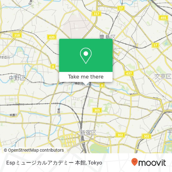 Espミュージカルアカデミー 本館 map