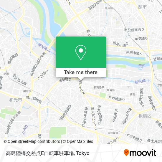 Takashima Bridge Intersection E Bicycle Parking map