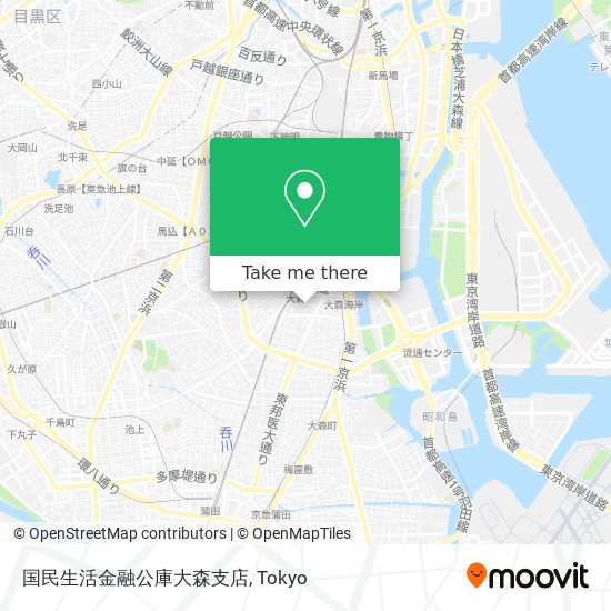 国民生活金融公庫大森支店 map