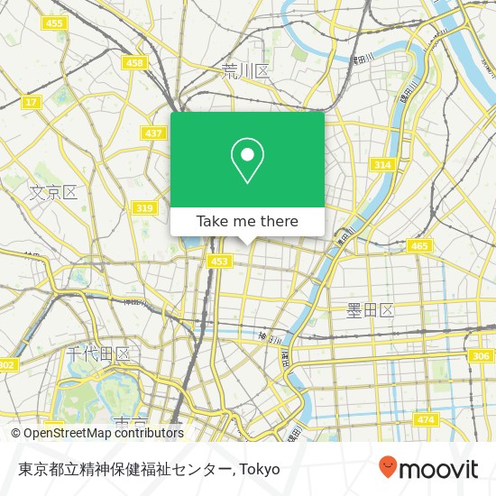 東京都立精神保健福祉センター map