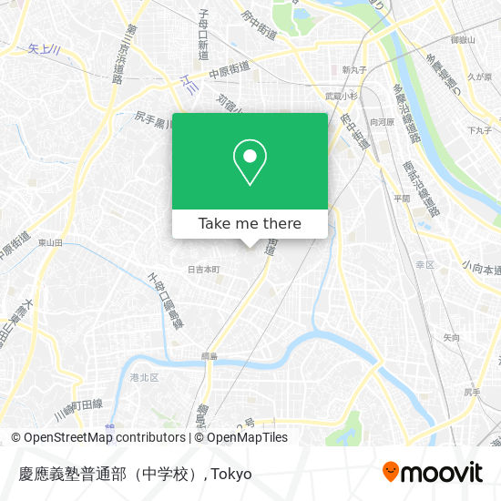 慶應義塾普通部（中学校） map