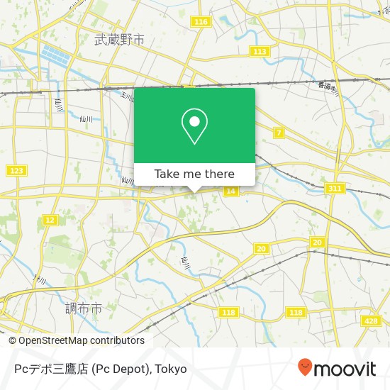 Pcデポ三鷹店 (Pc Depot) map