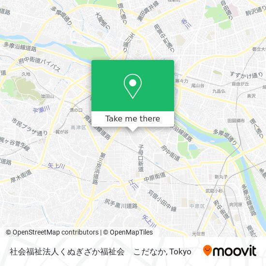 社会福祉法人くぬぎざか福祉会　こだなか map