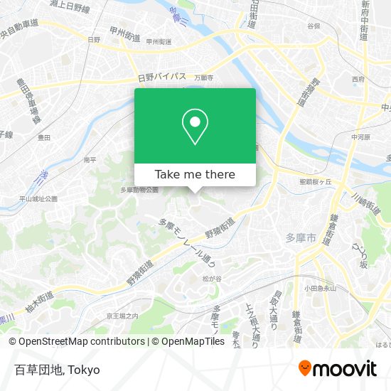 百草団地 map
