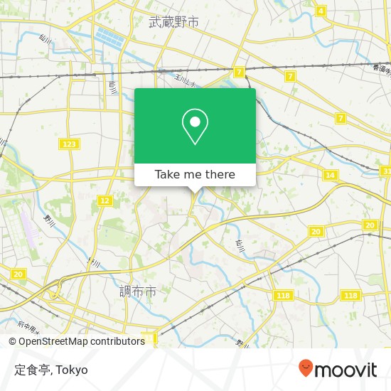 定食亭 map