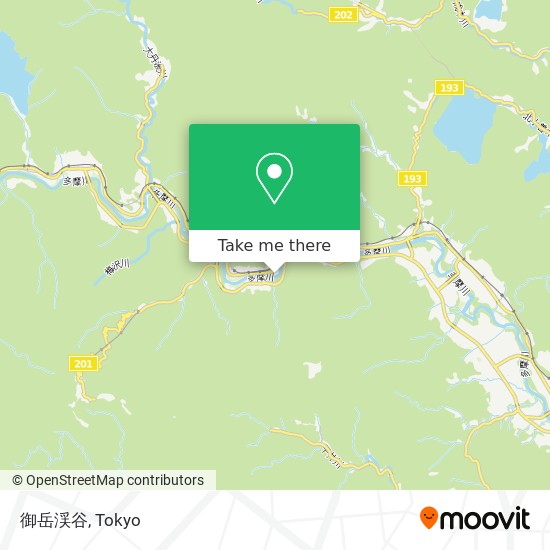 御岳渓谷 map