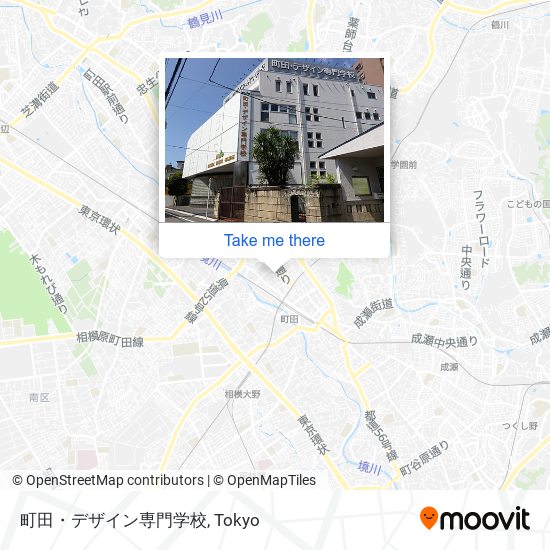 町田・デザイン専門学校 map